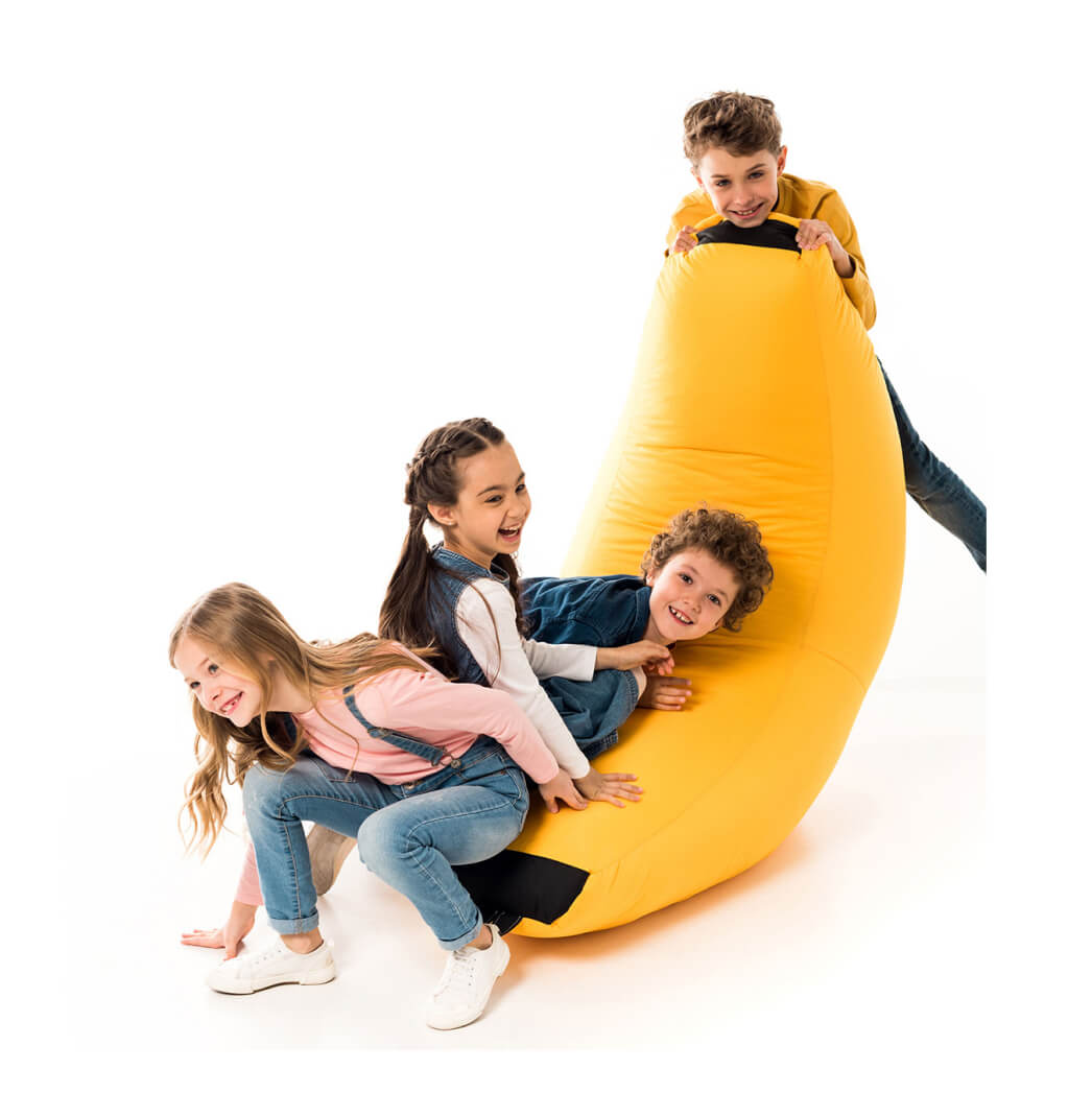 Крісло-гамак безкаркасне Banana яскраве у вигляді банана