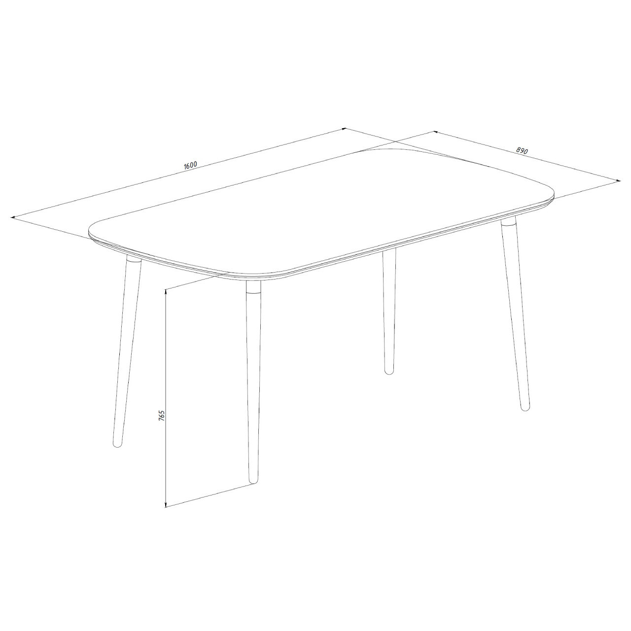 Обідній стіл Marble White