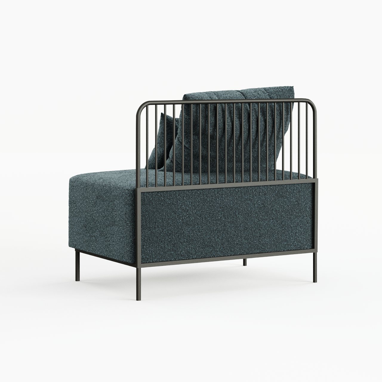 Диван дизайнерський модульний Tiny Sofa з металевими ніжками та спинкою