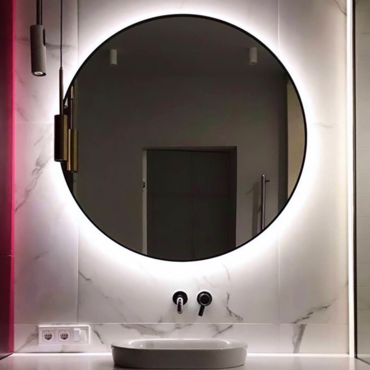 Дзеркало підвісне Round Mirror з підсвіткою