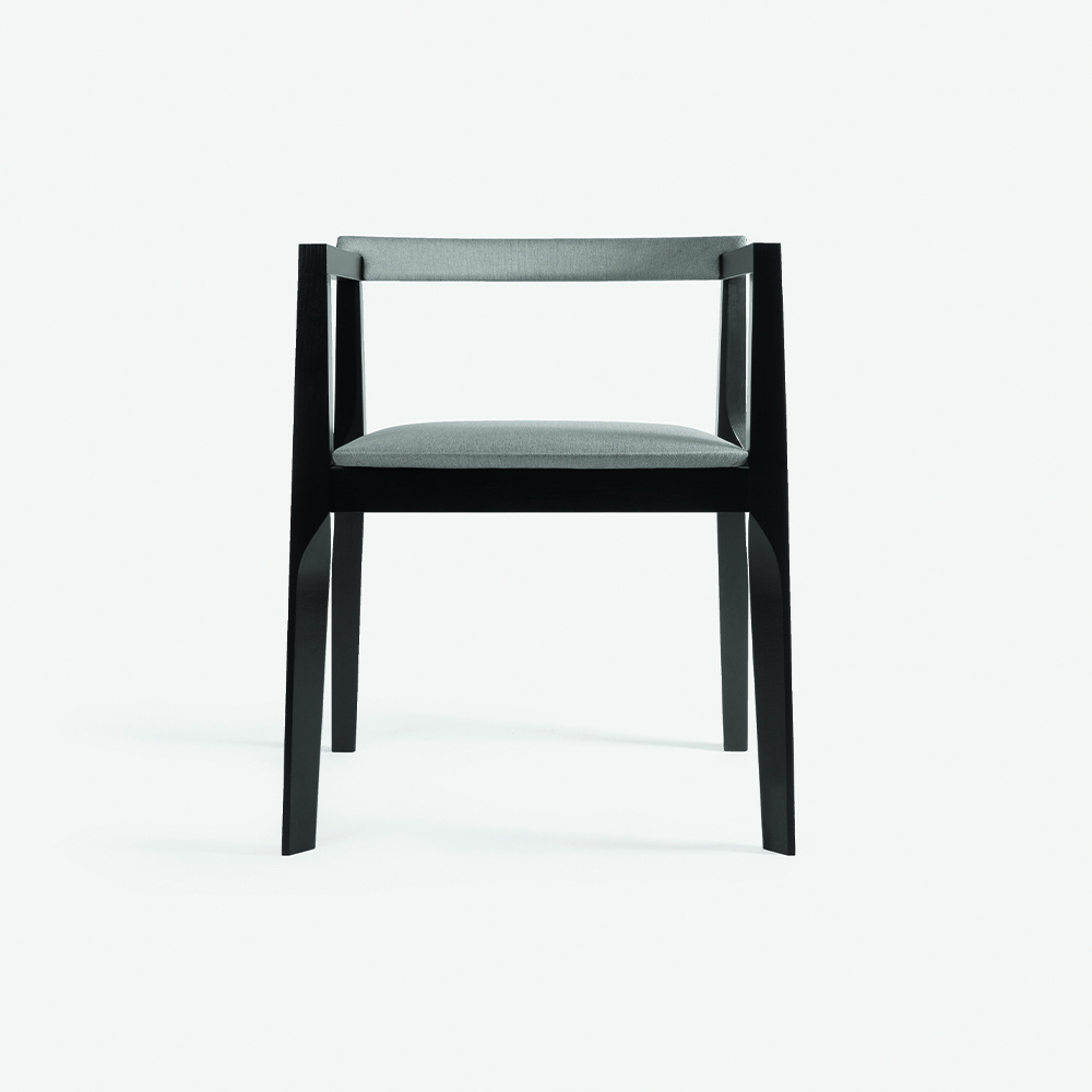 Стілець дерев'яний Aero з дерев'яною спинкою та м'яким сидінням
