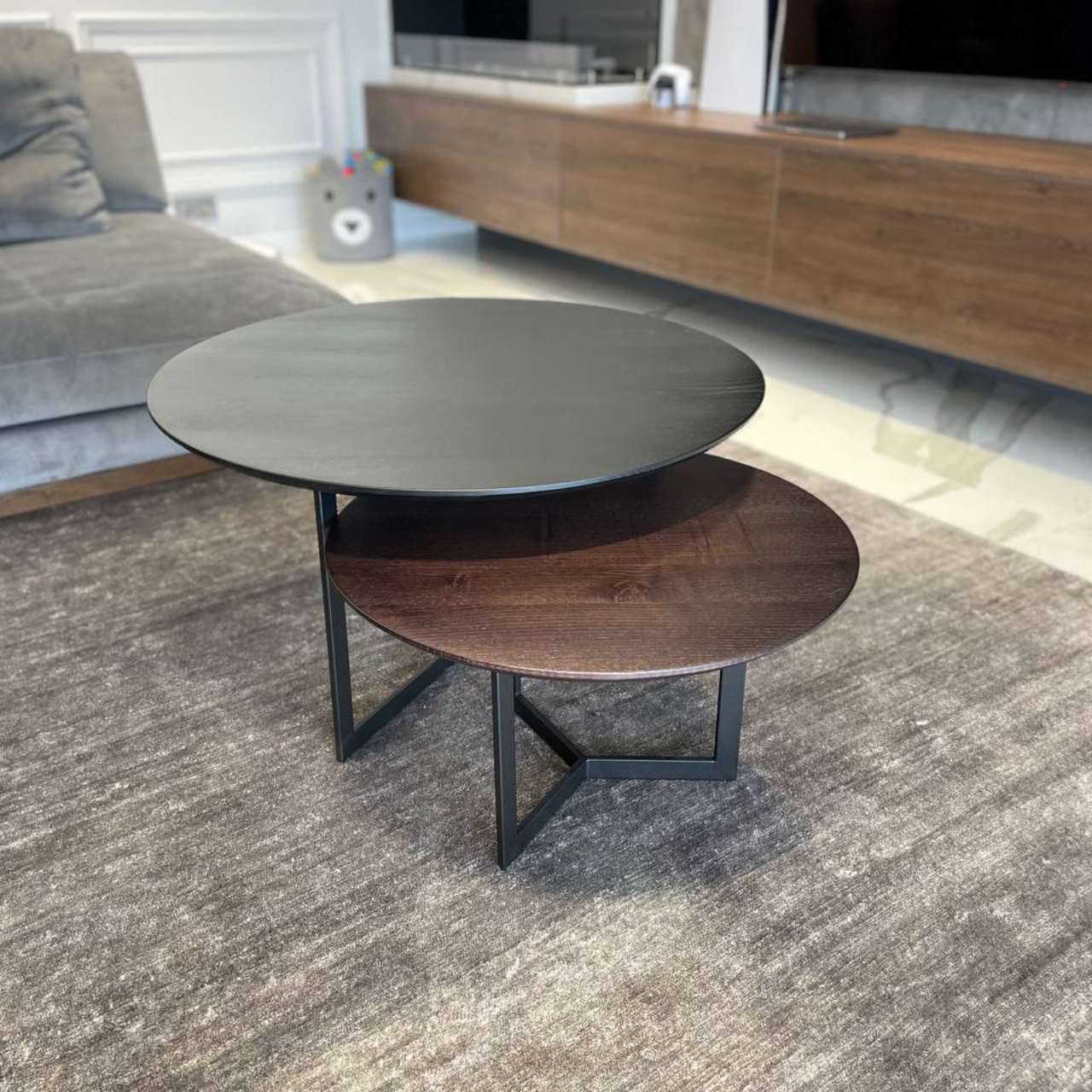 Комплект журнальних столиків в стилі Loft CS-47