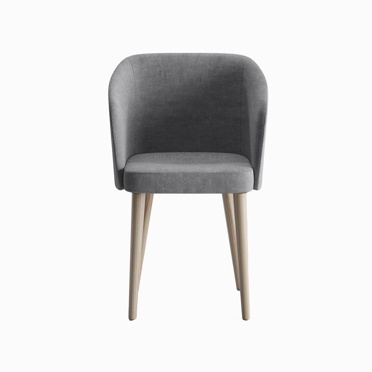 Стілець м'який Lazy Chair на дерев'яних ніжках мінімалістичний
