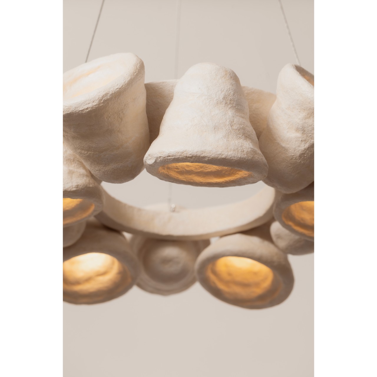 Глиняна люстра у формі дзвоника 10 bells Pecherna collection