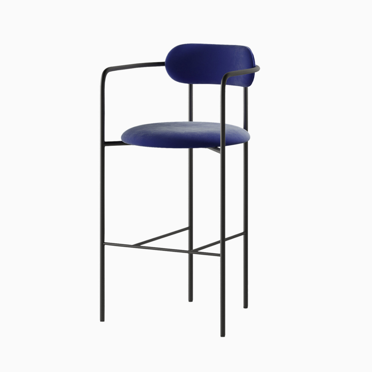 Стілець барний стильний Stool 6 Bar з підлокітниками на металевій основі