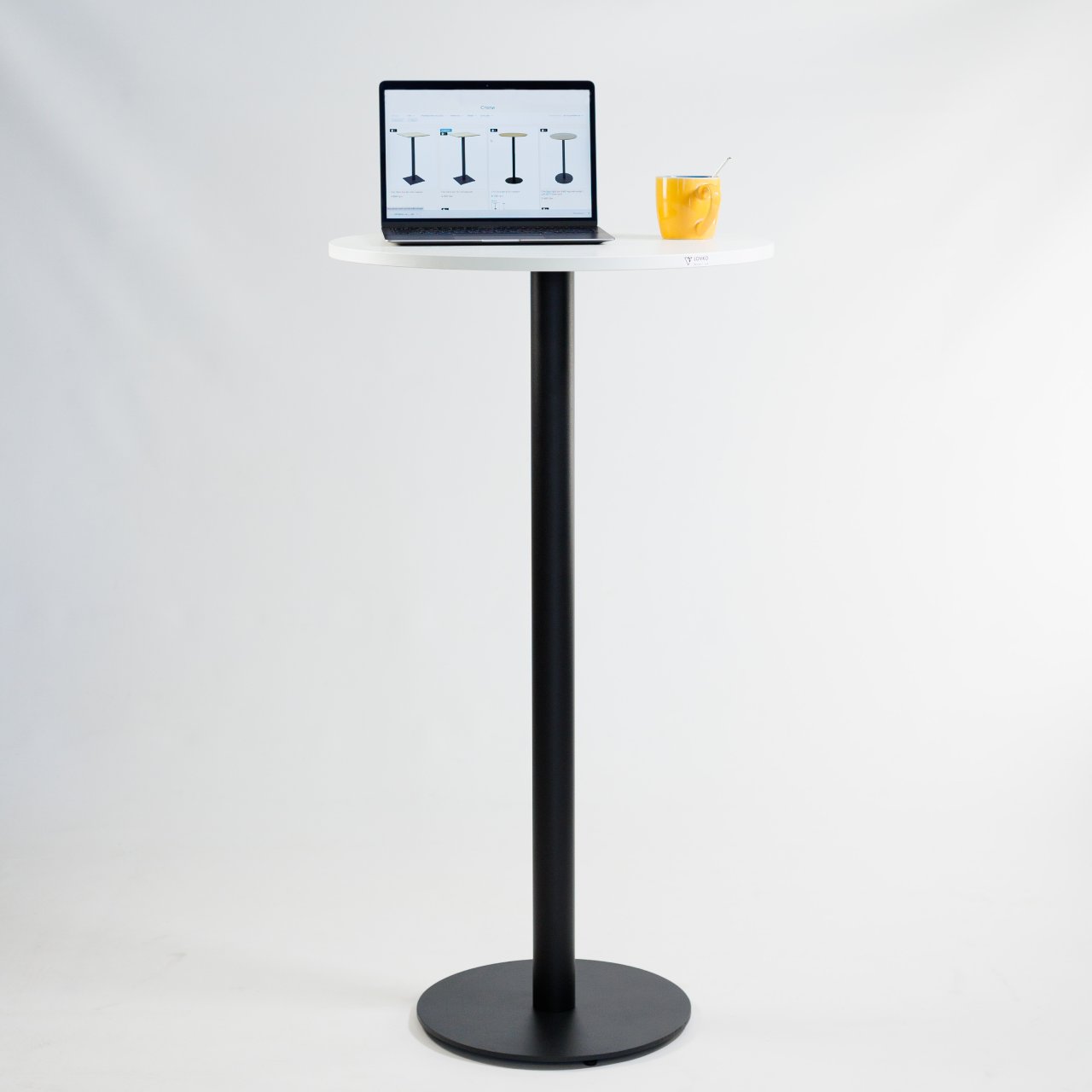Стіл барний з круглою стільницею Soul light bar на металевій опорі d60