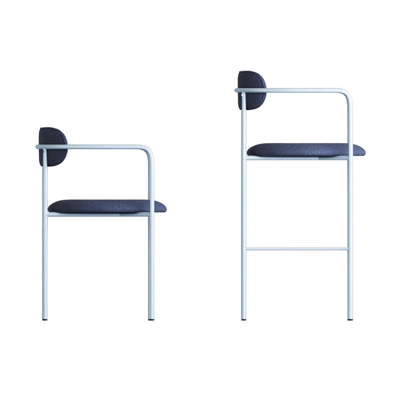 Стілець барний стильний Stool 6 Bar з підлокітниками на металевій основі