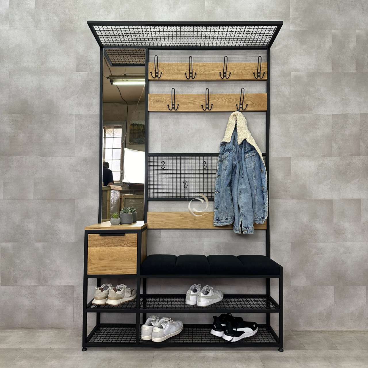 Передпокій з дзеркалом в стилі Loft P18.1