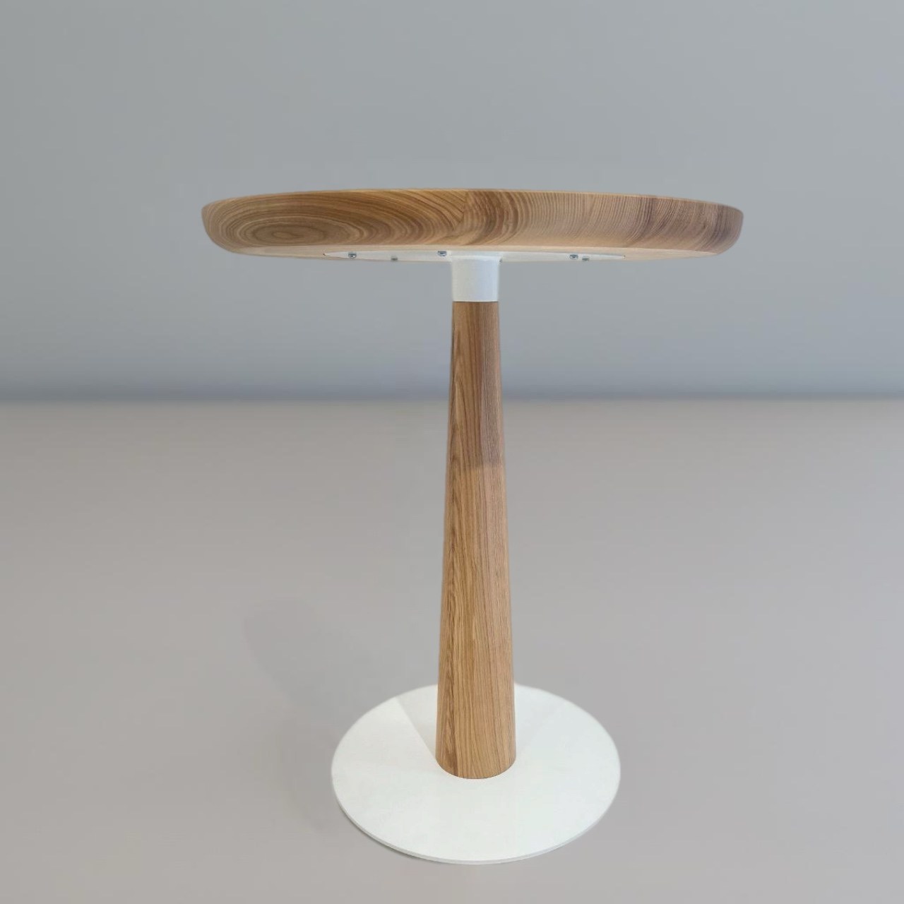 Мінімалістичний дерев'яний круглий обідній стіл Cone Wood