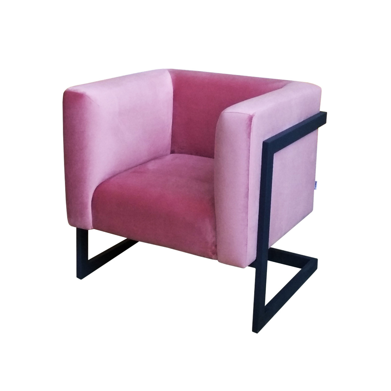 Крісло м'яке дизайнерське Harold armchair на металевій основі