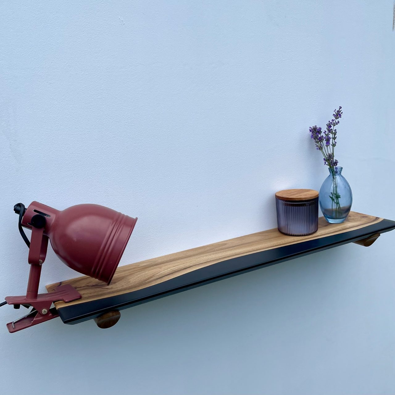 Плаваюча полиця Epoxy Walnut