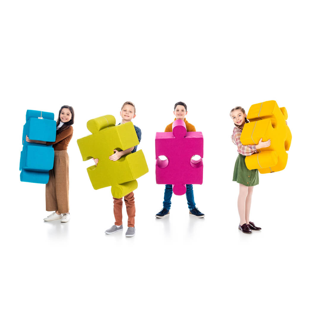 Пуф безкаркасний Puzzle у формі пазла
