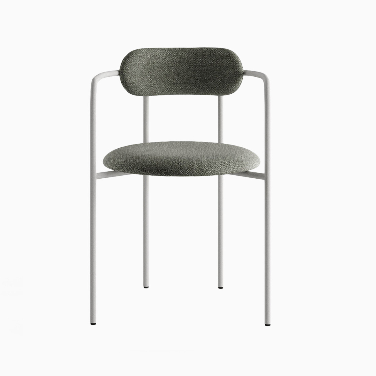 Стілець з підлокітниками Stool 6 м'який на металевій основі