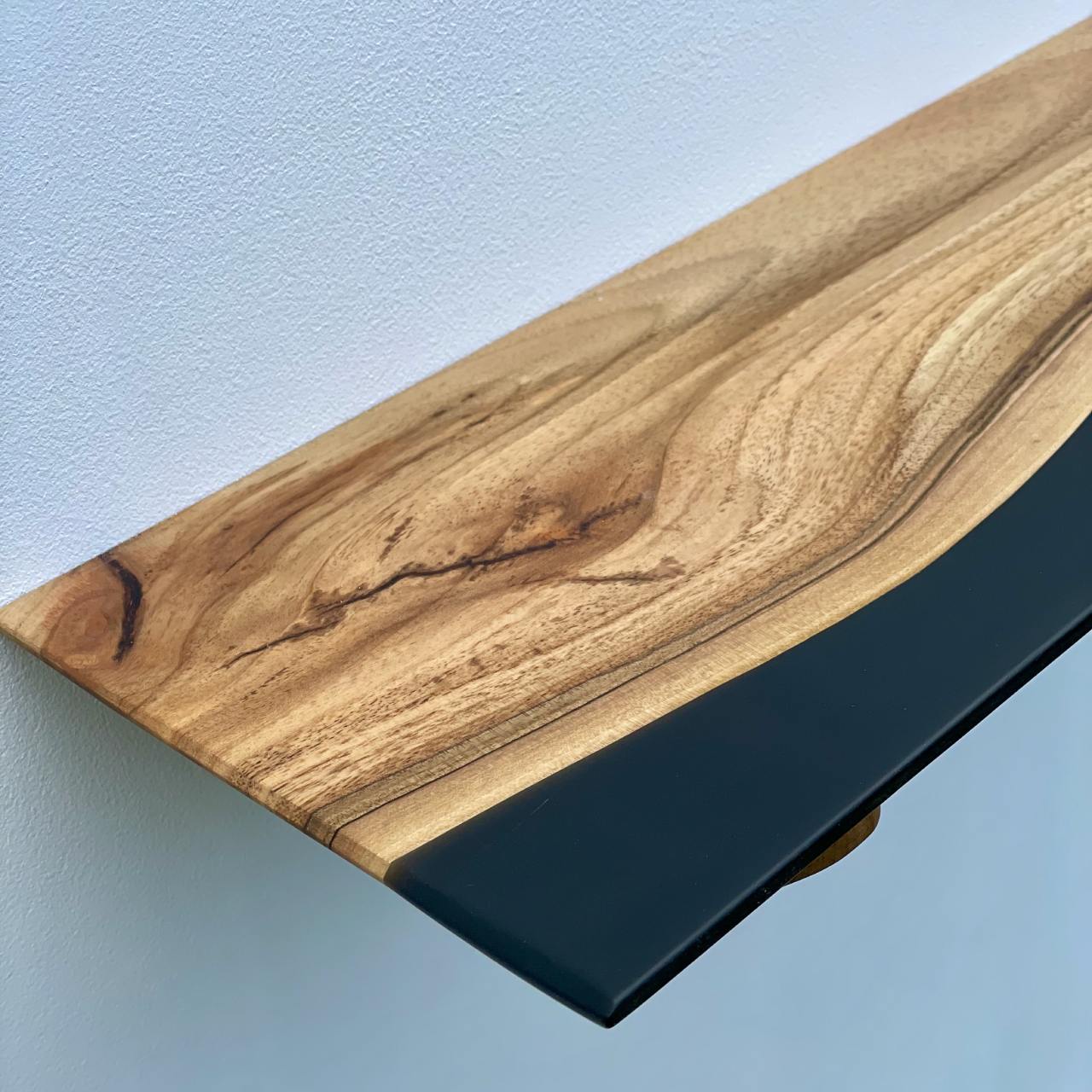 Плаваюча полиця Epoxy Walnut