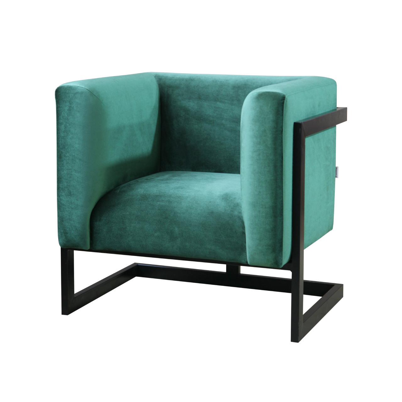 Крісло м'яке дизайнерське Harold armchair на металевій основі