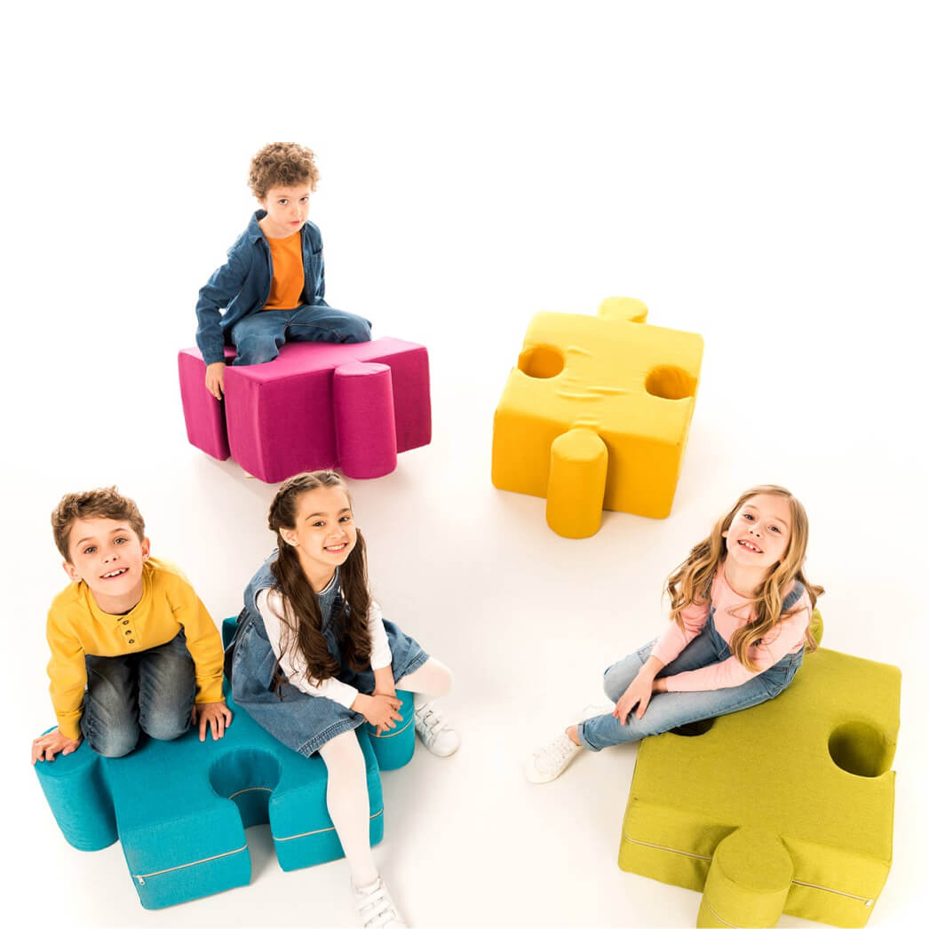 Пуф безкаркасний Puzzle у формі пазла