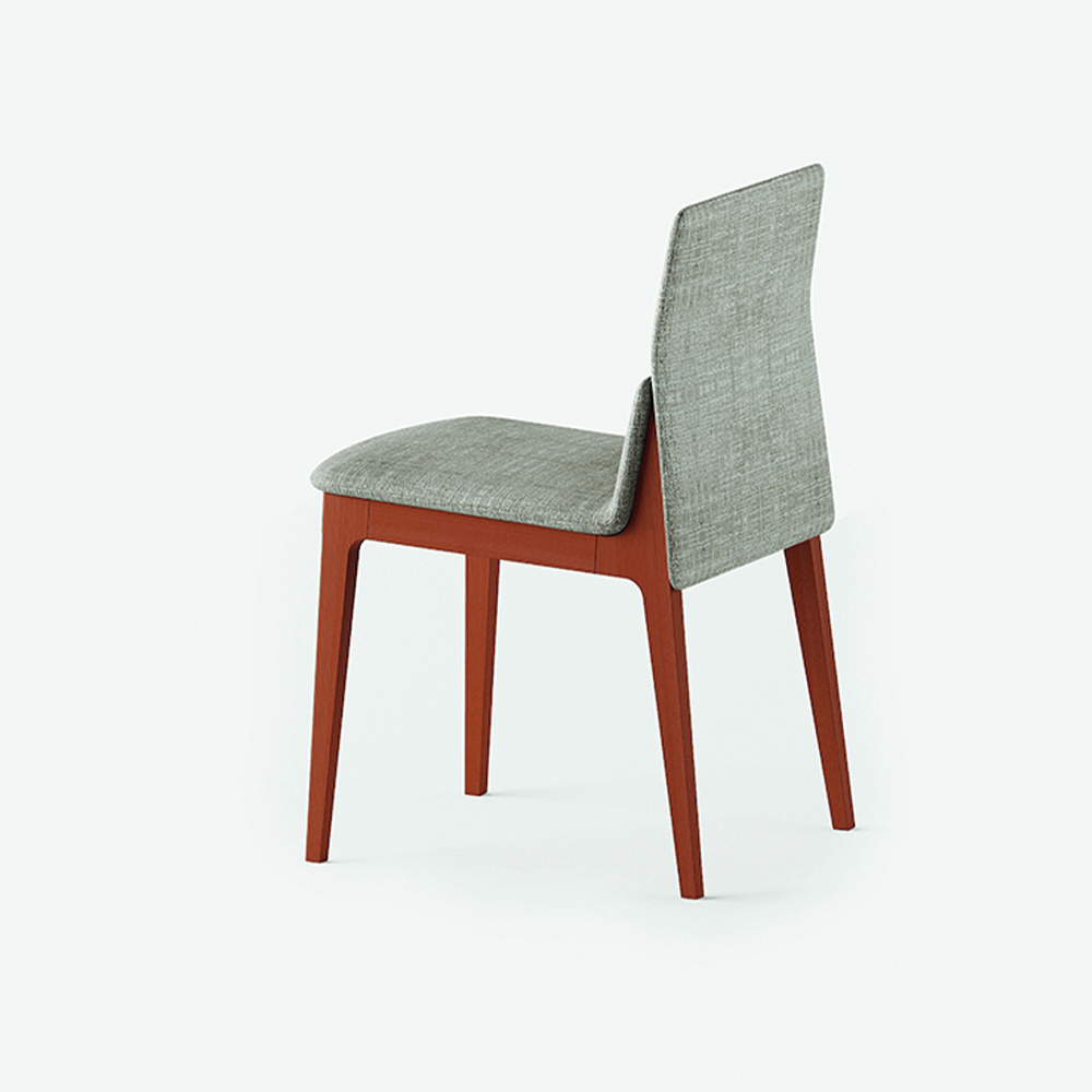 Стілець дерев'яний Tectonic Chair з м'якою спинкою та сидінням