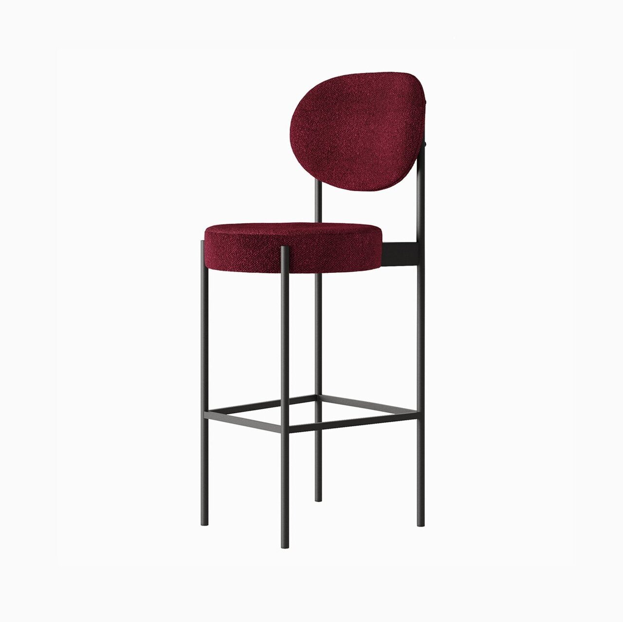 Стілець барний круглий Stool 4 High зі спинкою та металевих ніжках