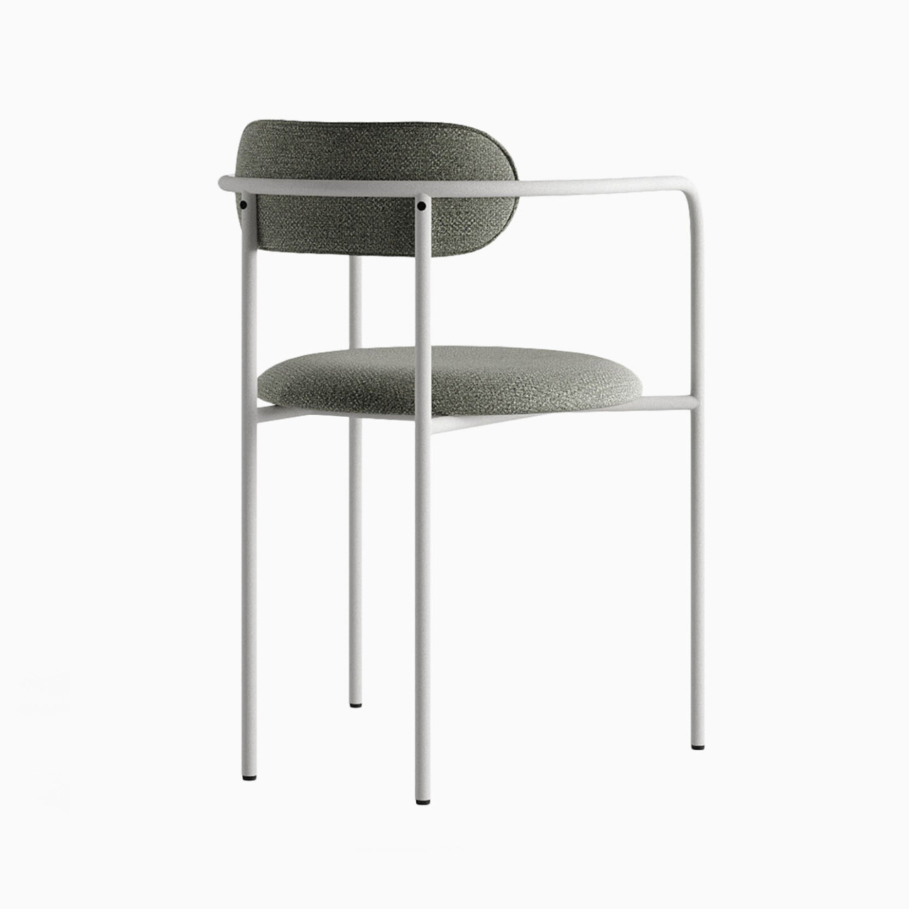 Стілець з підлокітниками Stool 6 м'який на металевій основі