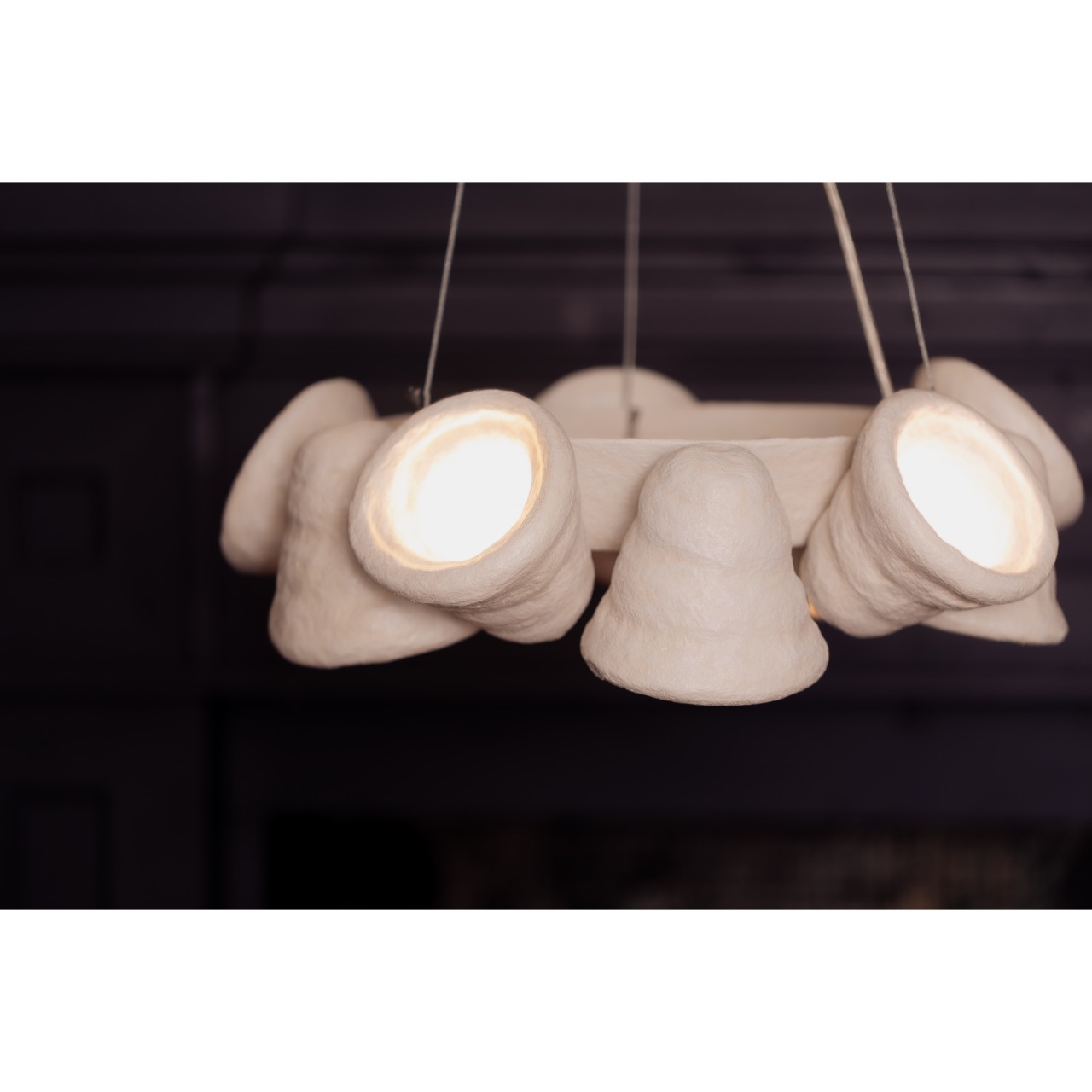 Глиняна люстра у формі дзвоника 10 bells Pecherna collection