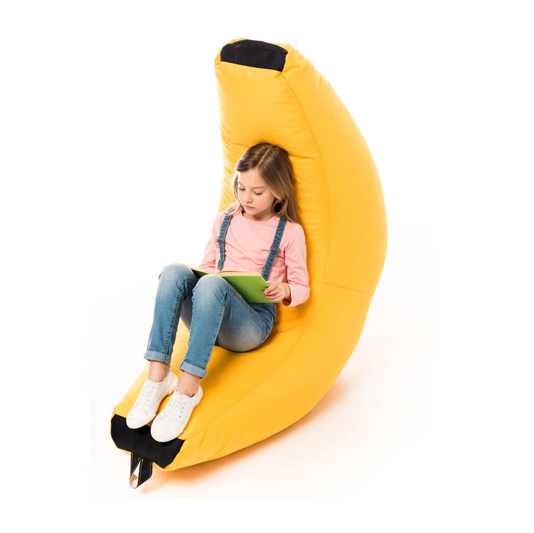 Крісло-гамак безкаркасне Banana яскраве у вигляді банана