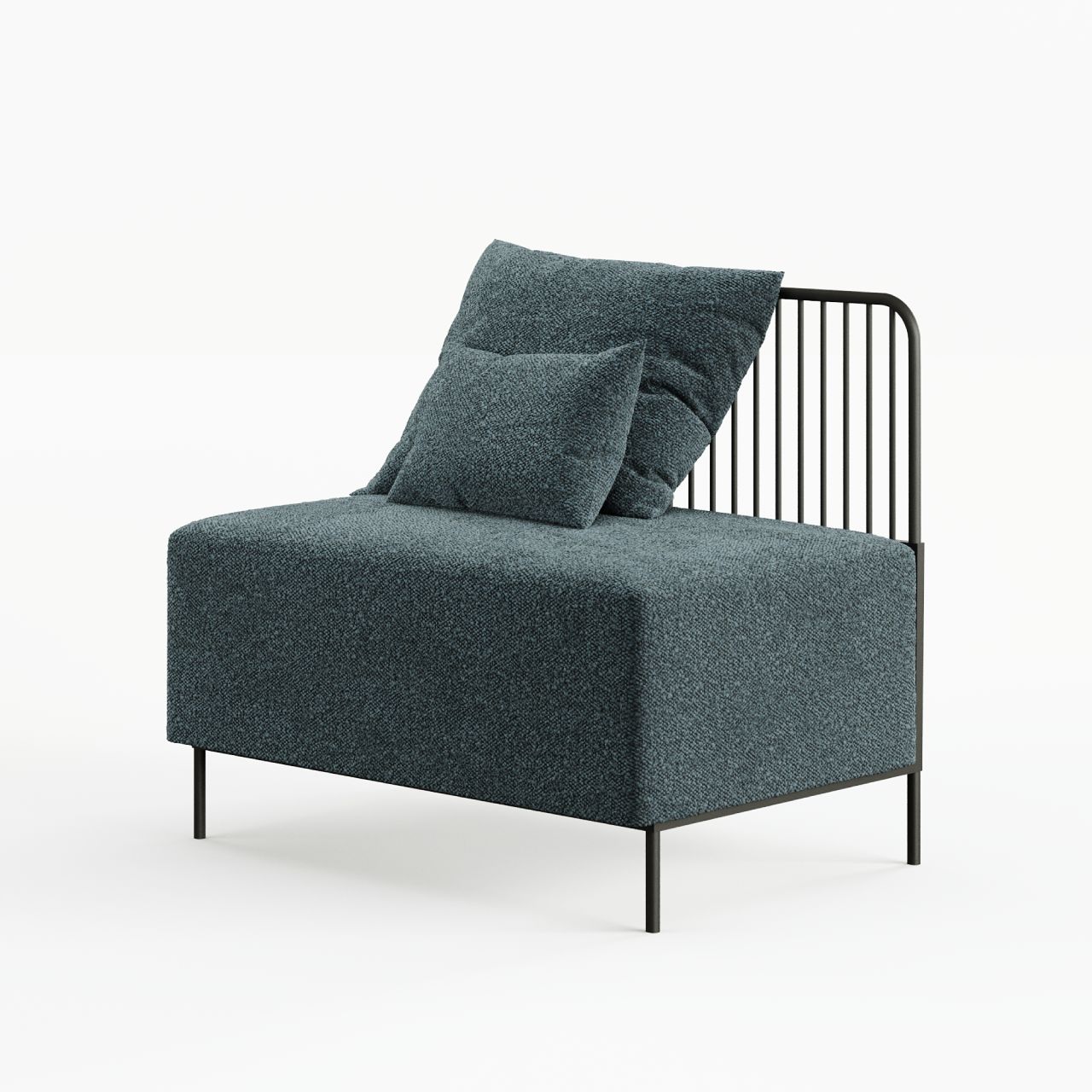 Диван дизайнерський модульний Tiny Sofa з металевими ніжками та спинкою