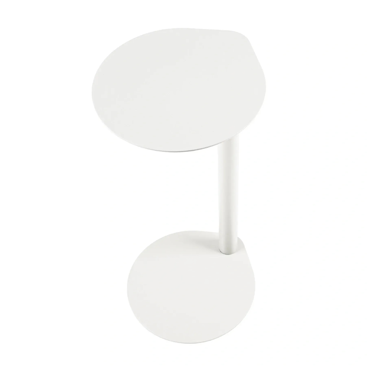 Дизайнерський журнальний стіл Drop H White