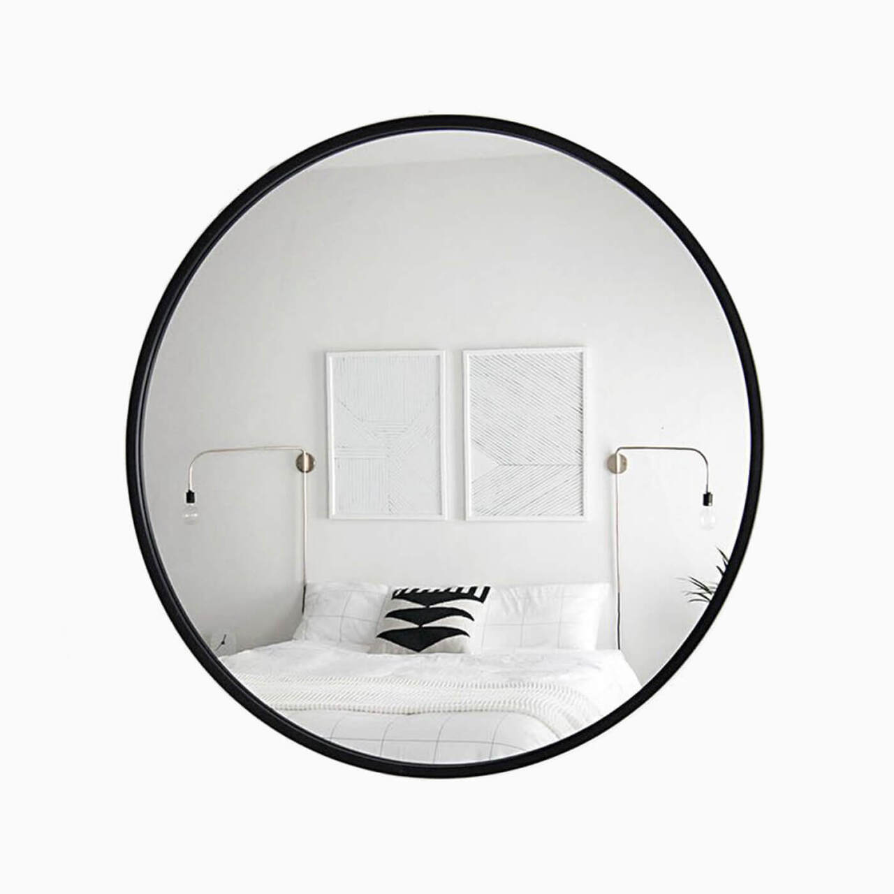 Дзеркало підвісне Round Mirror з тонкою рамою