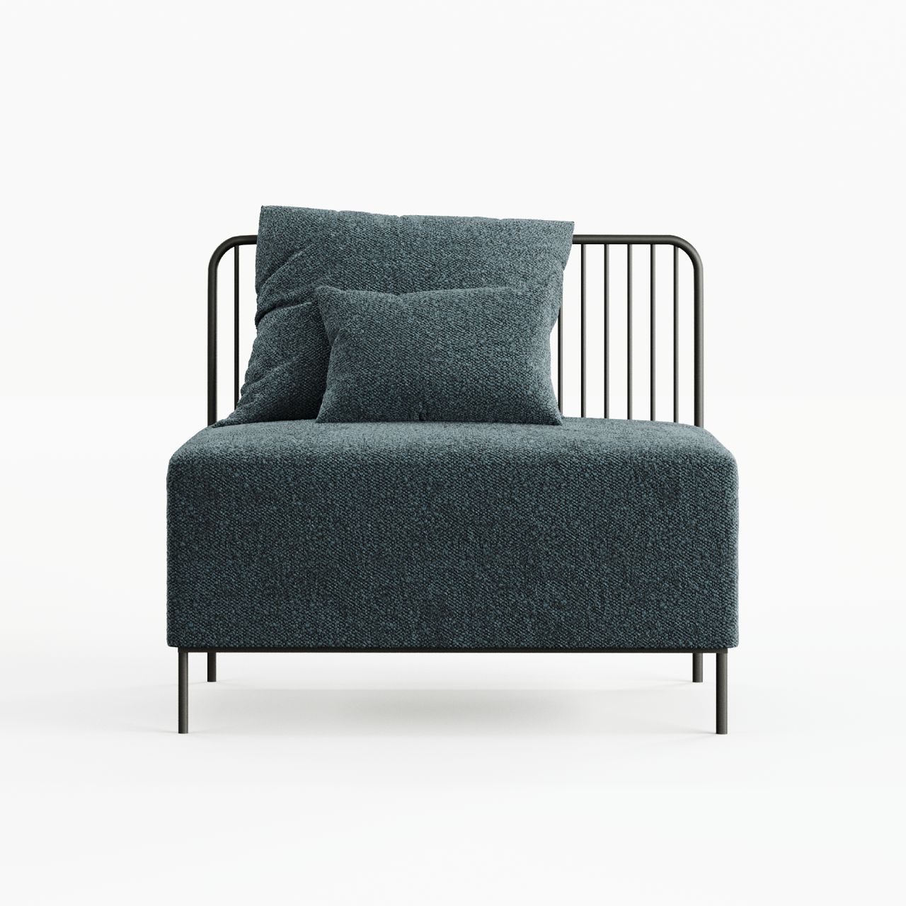 Диван дизайнерський модульний Tiny Sofa з металевими ніжками та спинкою