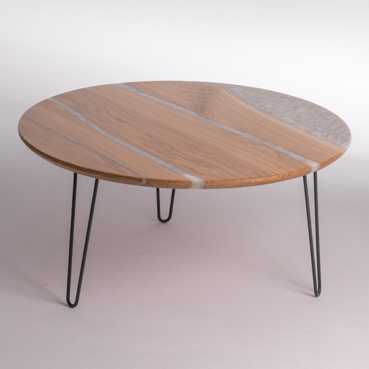 Журнальний стіл з епоксидною смолою Round Epoxy
