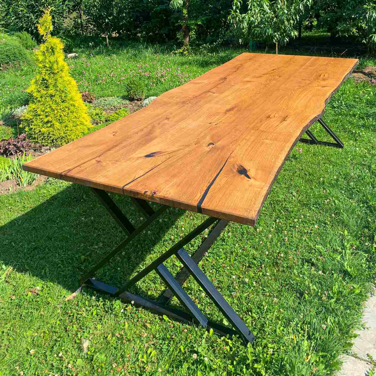 Обідній стіл з масиву дуба Rustic Oak