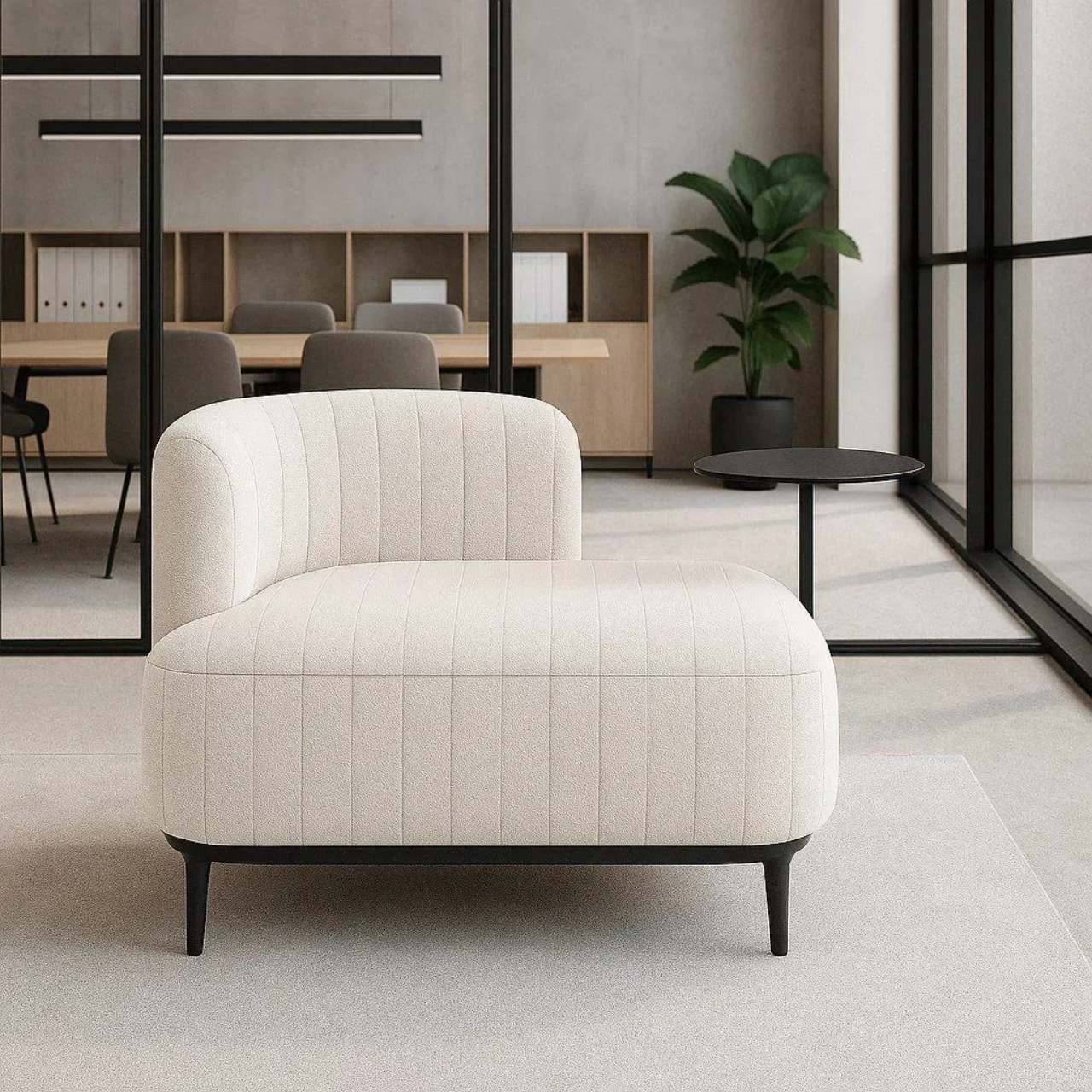 Крісло зі столиком Soft Comfort на дерев'яних ніжках