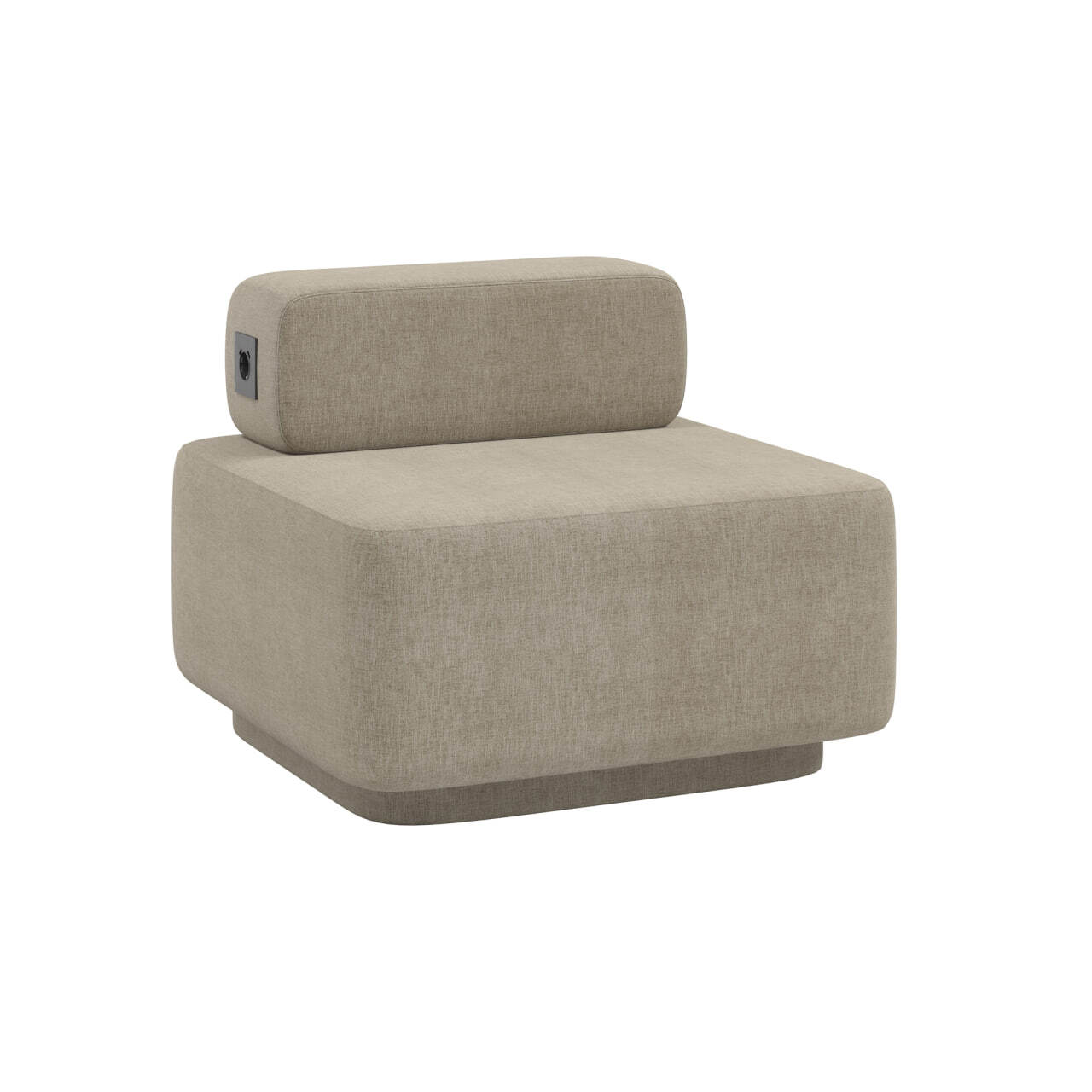 Крісло для приймальні Corner Magic Beige із вбудованою розеткою та зарядкою USB