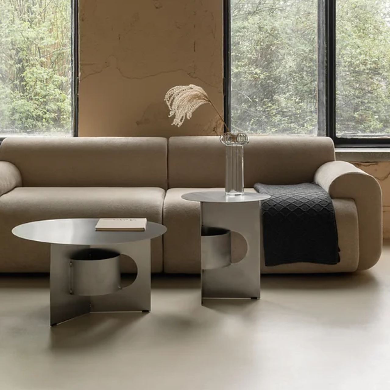 Дизайнерський кавовий стіл paper m stainless