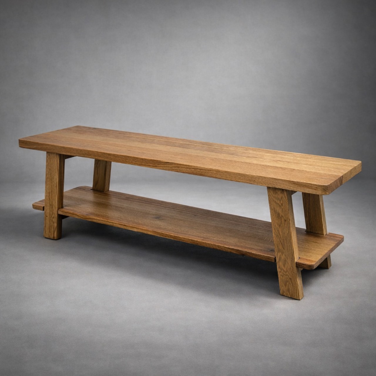 Дерев’яна лавка для вітальні Hygge Oak у скандинавському стилі