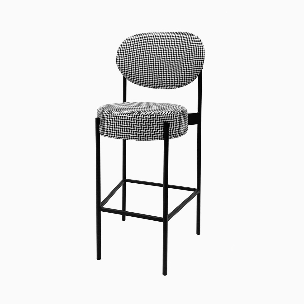Стілець барний круглий Stool 4 High зі спинкою та металевих ніжках