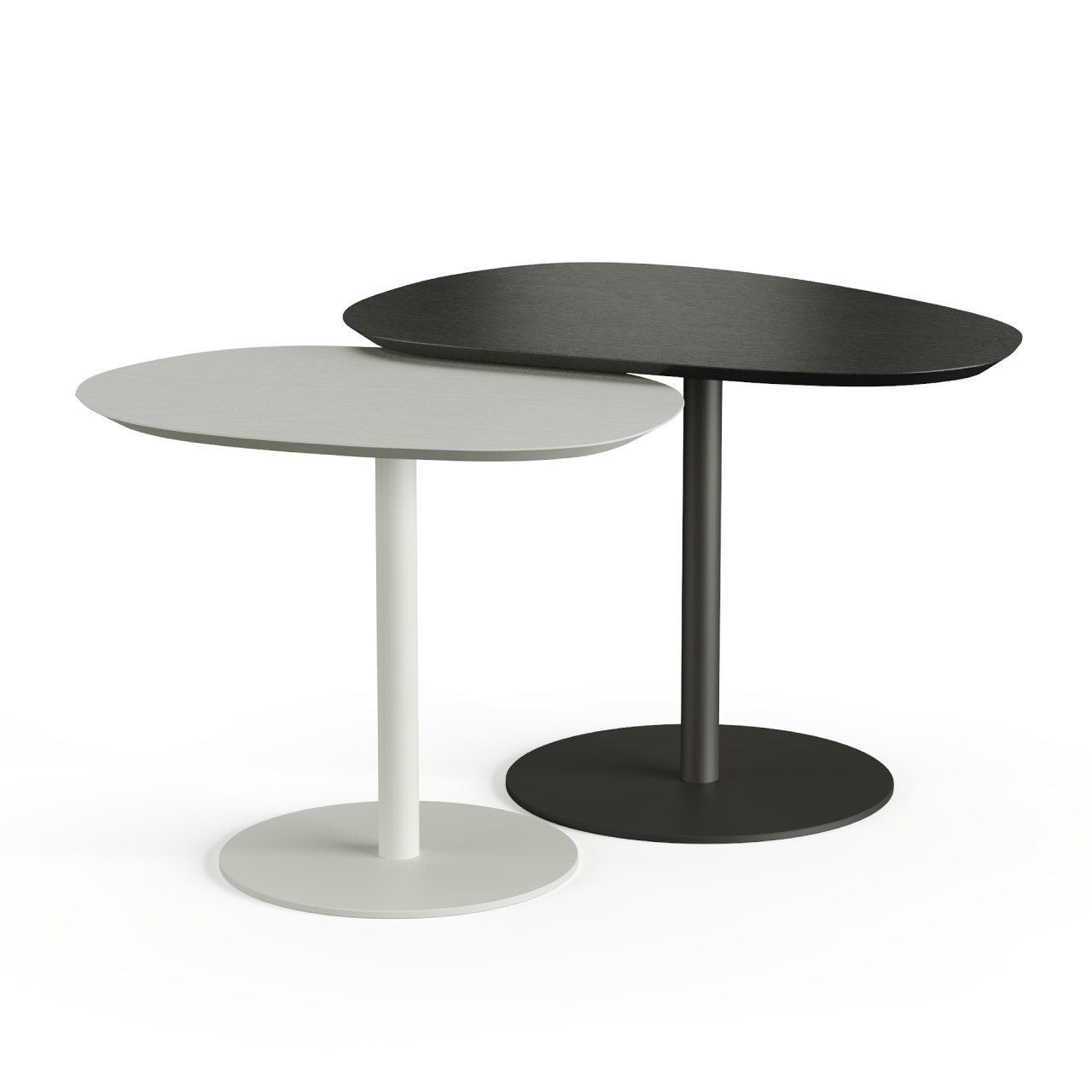 Столик журнальний дизайнерський Stone Table на опорі з металу