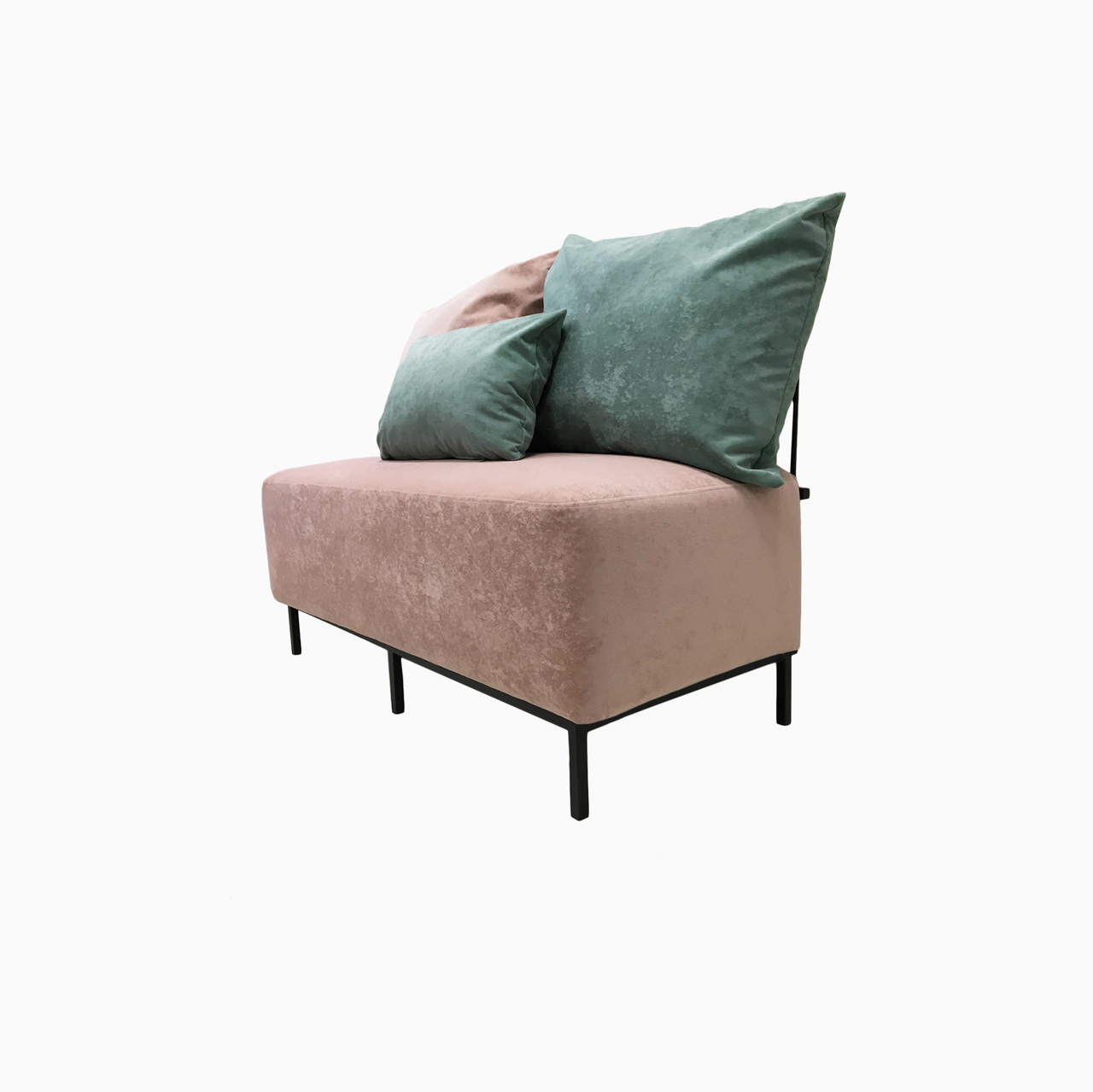 Диван дизайнерський модульний Tiny Sofa з металевими ніжками та спинкою