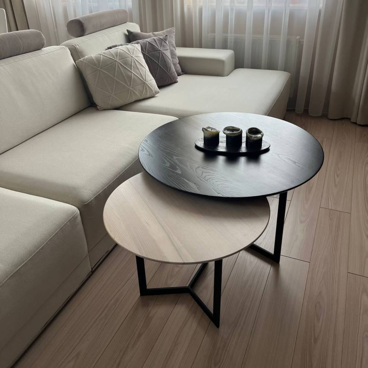 Комплект журнальних столиків в стилі Loft CS-47