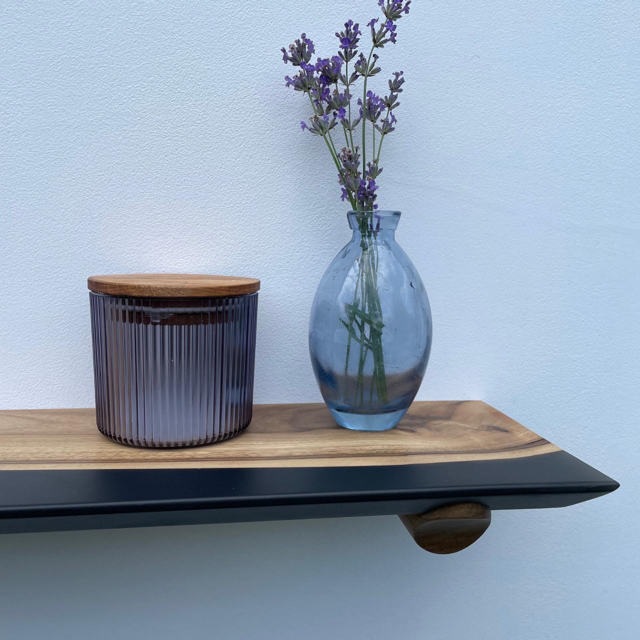 Плаваюча полиця Epoxy Walnut