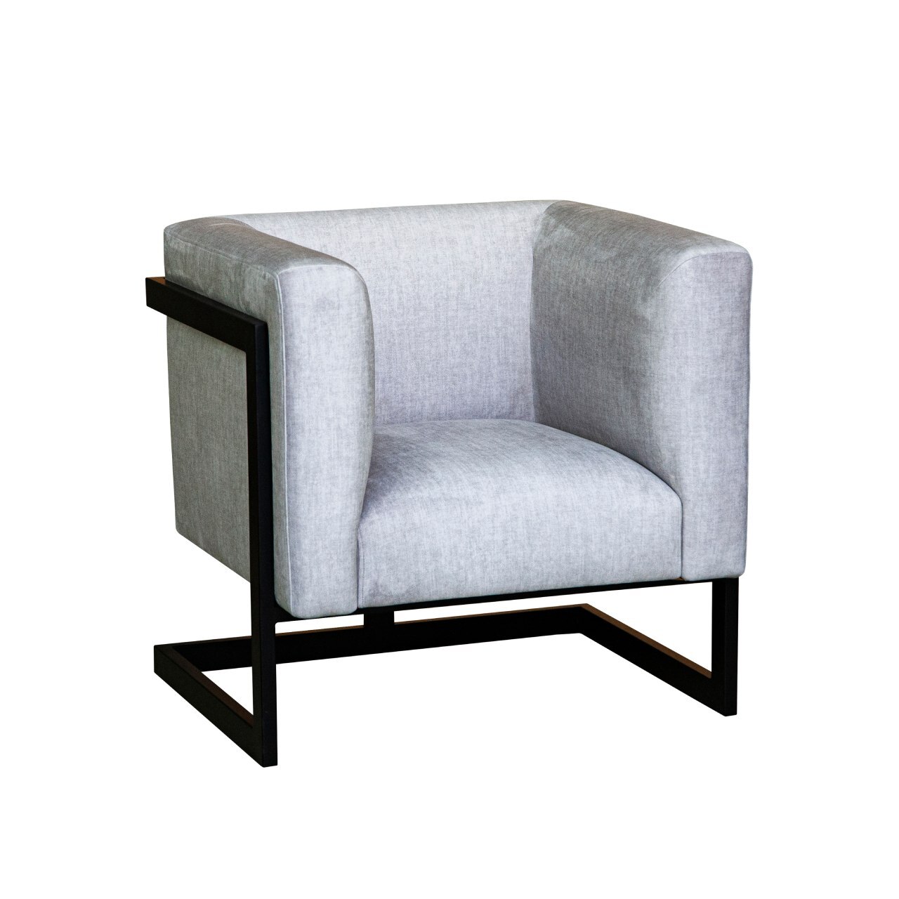 Крісло м'яке дизайнерське Harold armchair на металевій основі