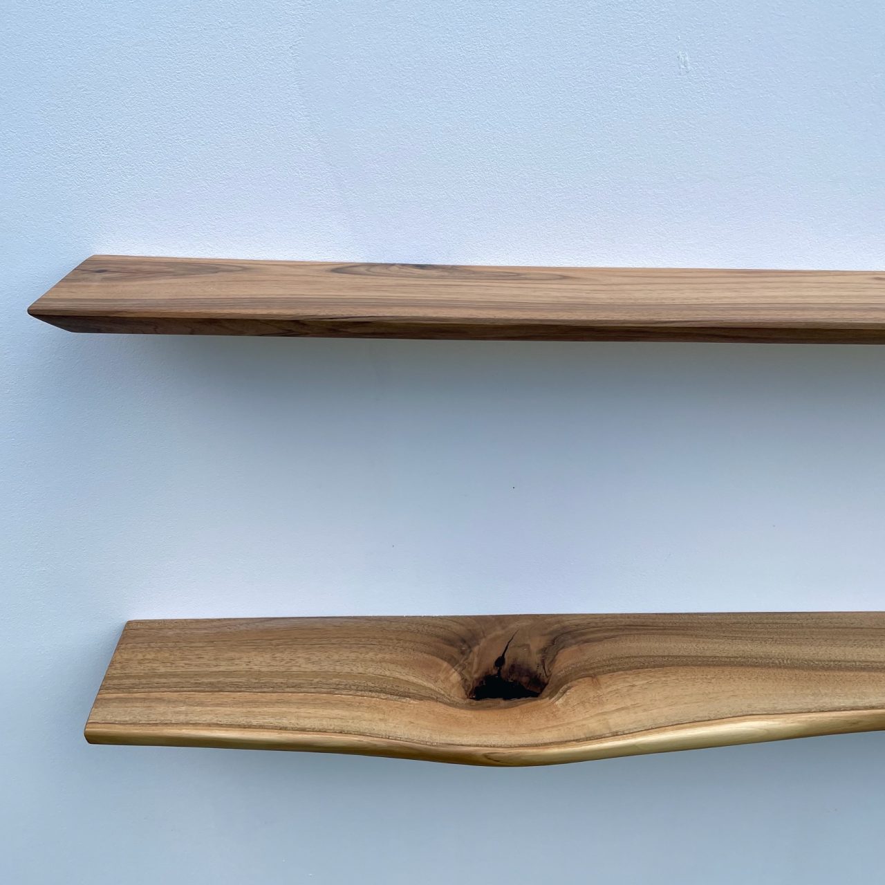 Плаваюча полиця Walnut Simplistic living edge