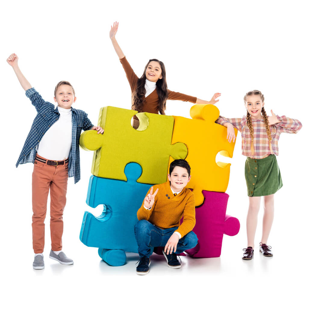 Пуф безкаркасний Puzzle у формі пазла