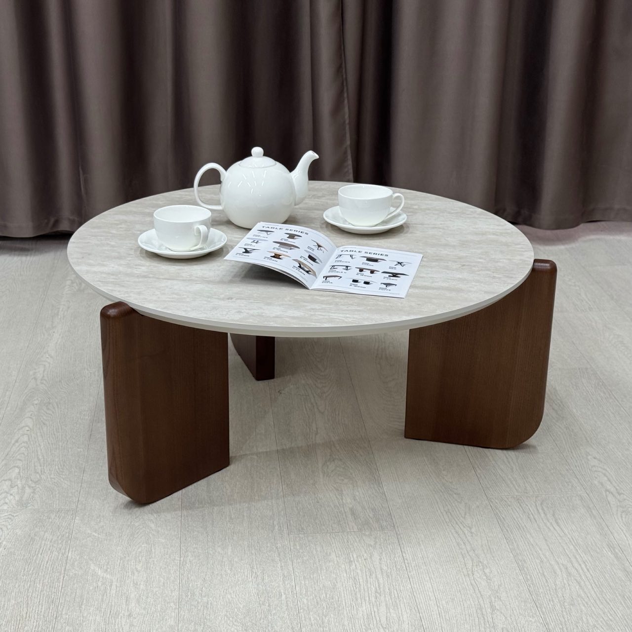 Дизайнерський кавовий стіл COFFEE з HPL SW3587