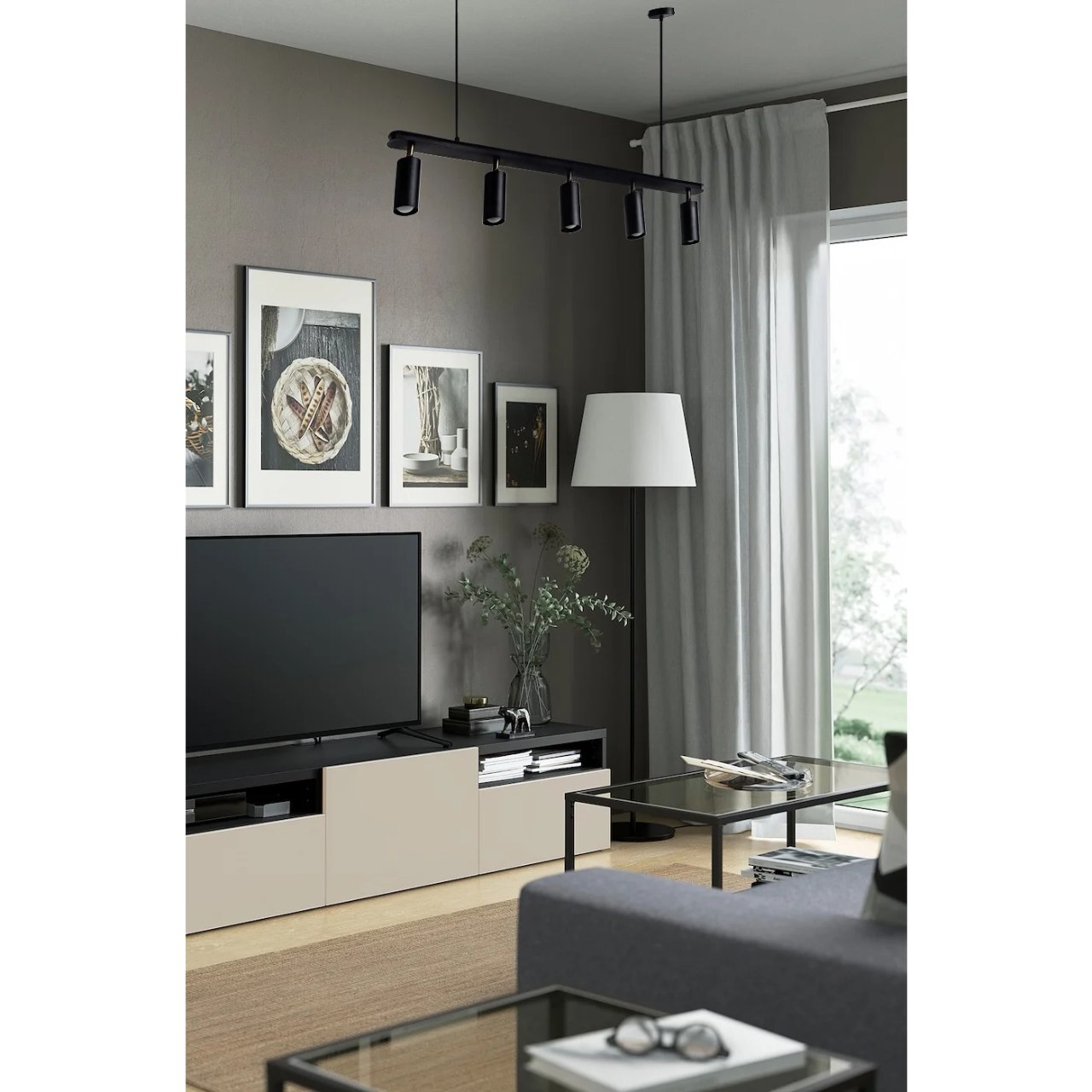 Люстра, світильник підвісний Chime СL110-5 Black