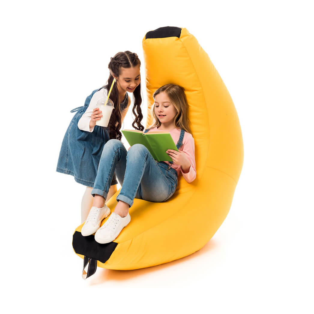 Крісло-гамак безкаркасне Banana яскраве у вигляді банана