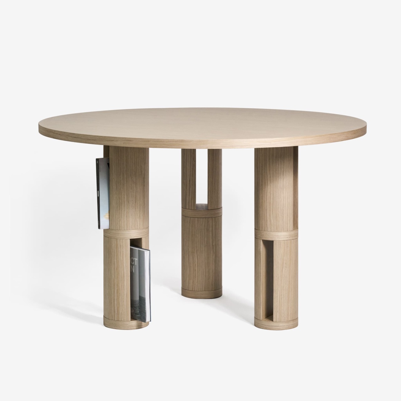 Дизайнерський круглий обідній стіл BIBLIO ROUND
