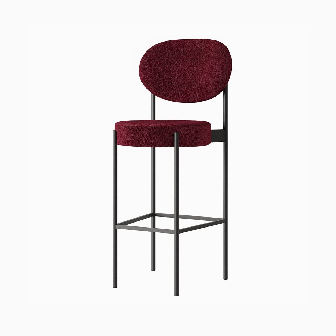 Стілець барний круглий Stool 4 High зі спинкою та металевих ніжках